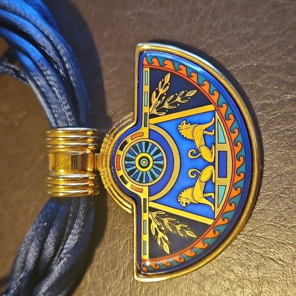 Set by M.Frey Wien Necklace, Ring and Earrings, Enamel Jewellery, Vintage - Picture 9 of 11